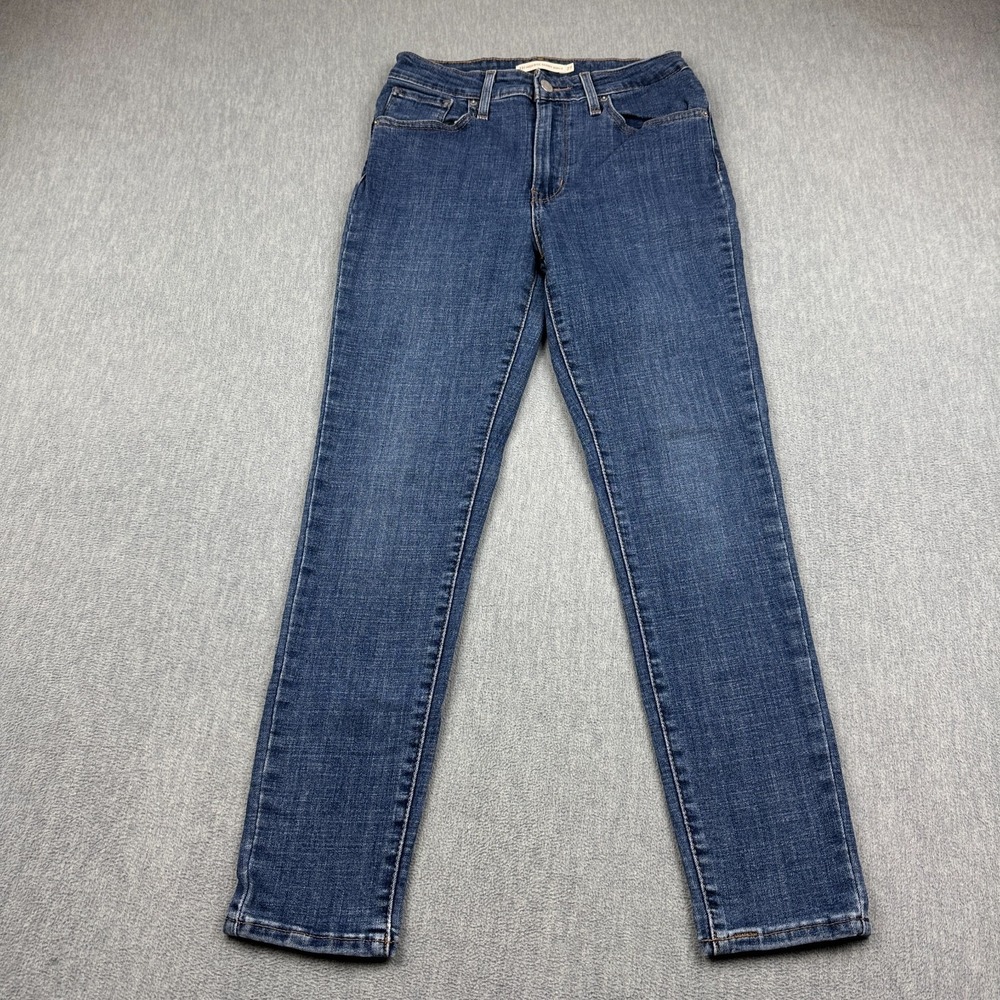 Levis Jeans Womens 27x26 Blue High Rise Stretch 721 Regular Skinny Ankle Cotton